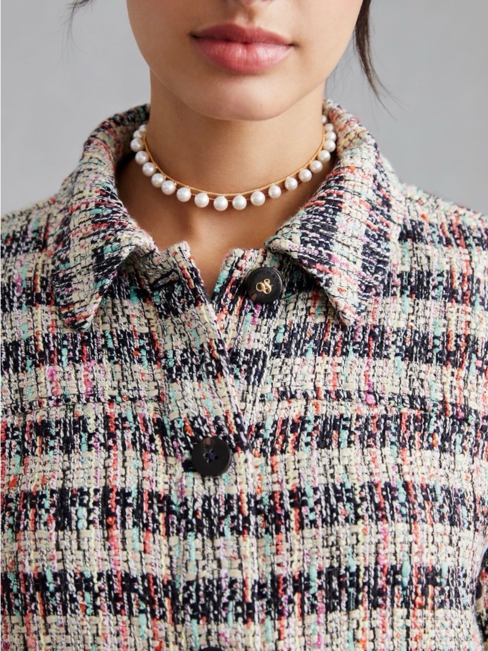 Scotch & Soda Amsterdam - Multi Color Tweed Jacket - Size XS